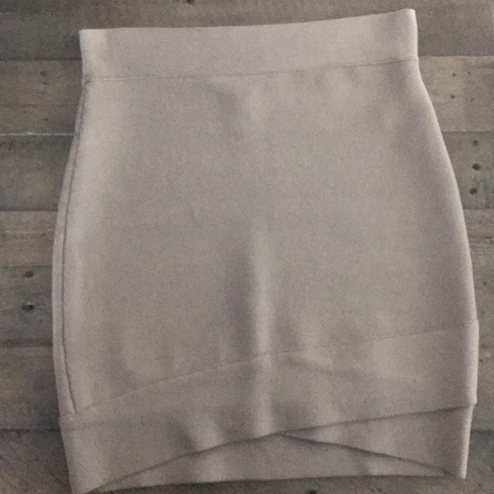 Tan bandage skirt